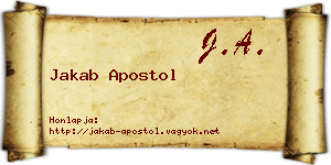 Jakab Apostol névjegykártya